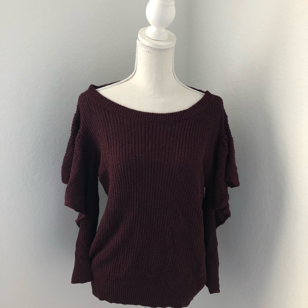 Sweater with Flared Arms